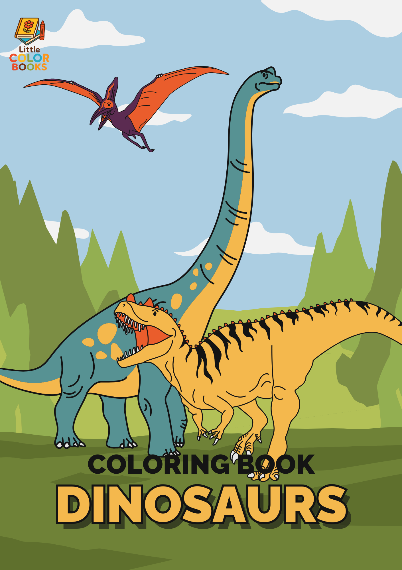 Dinosaurs Coloring Book: A Prehistoric Adventure in Creativity