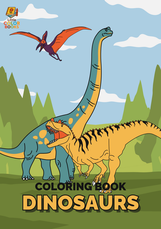 Dinosaurs Coloring Book: A Prehistoric Adventure in Creativity