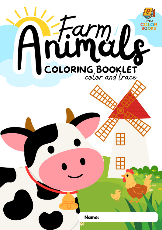 Farm Animals Coloring Book: Fun on the Farm for Creative Kids