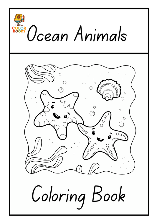Ocean Animals Coloring and Tracing Book : Learn, Trace, and Color the Wonders of the Sea